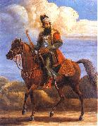 Persian dignitary on horseback